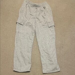 Gray Cargo Sweatpants